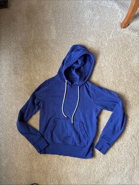 Athleta royal blue Hoodie with white  Drawstrings